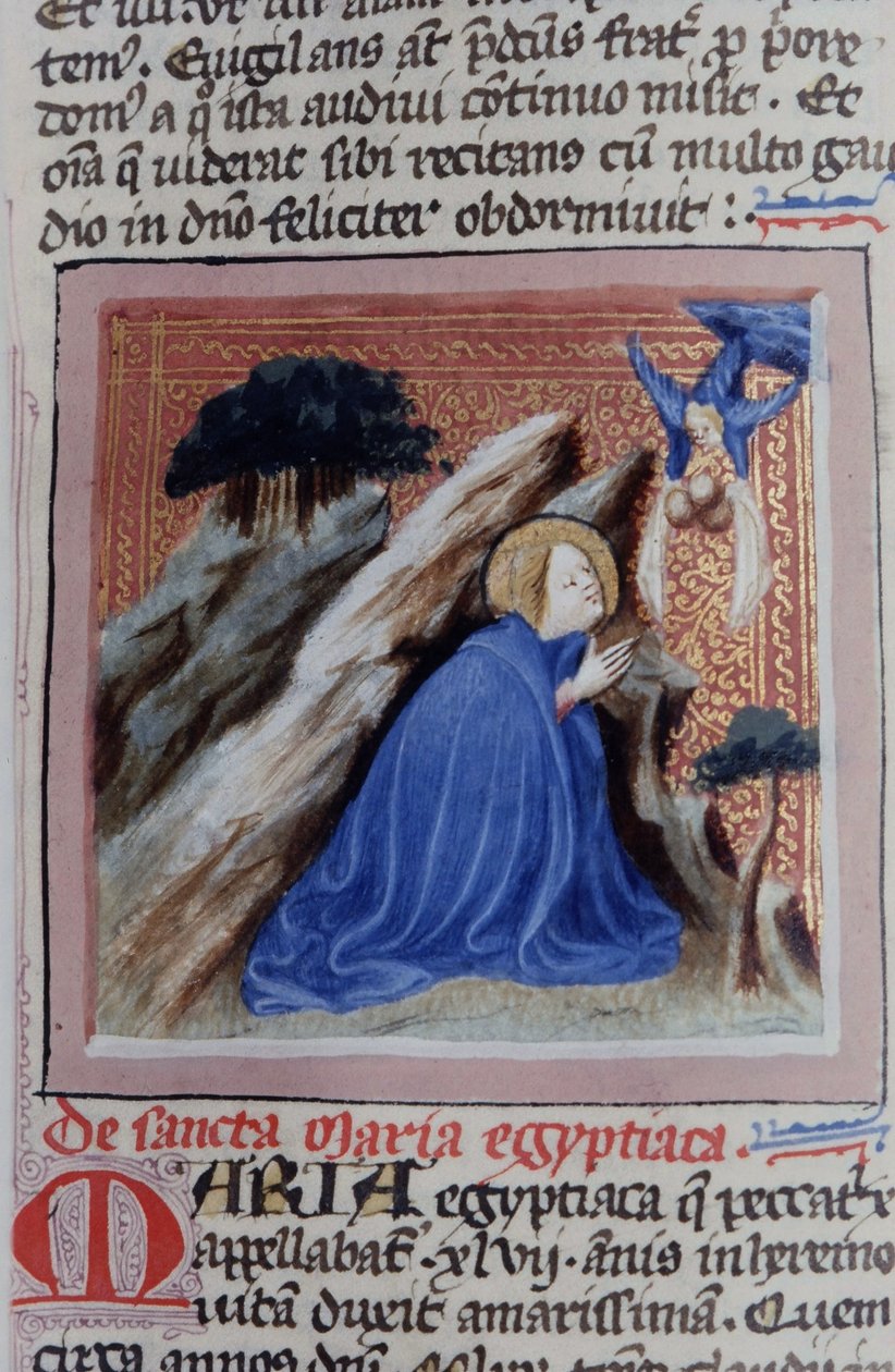 Paní Gen 1111 Page z Legenda Aurea, Bruggy, kolem 1400-10 od Flemish School