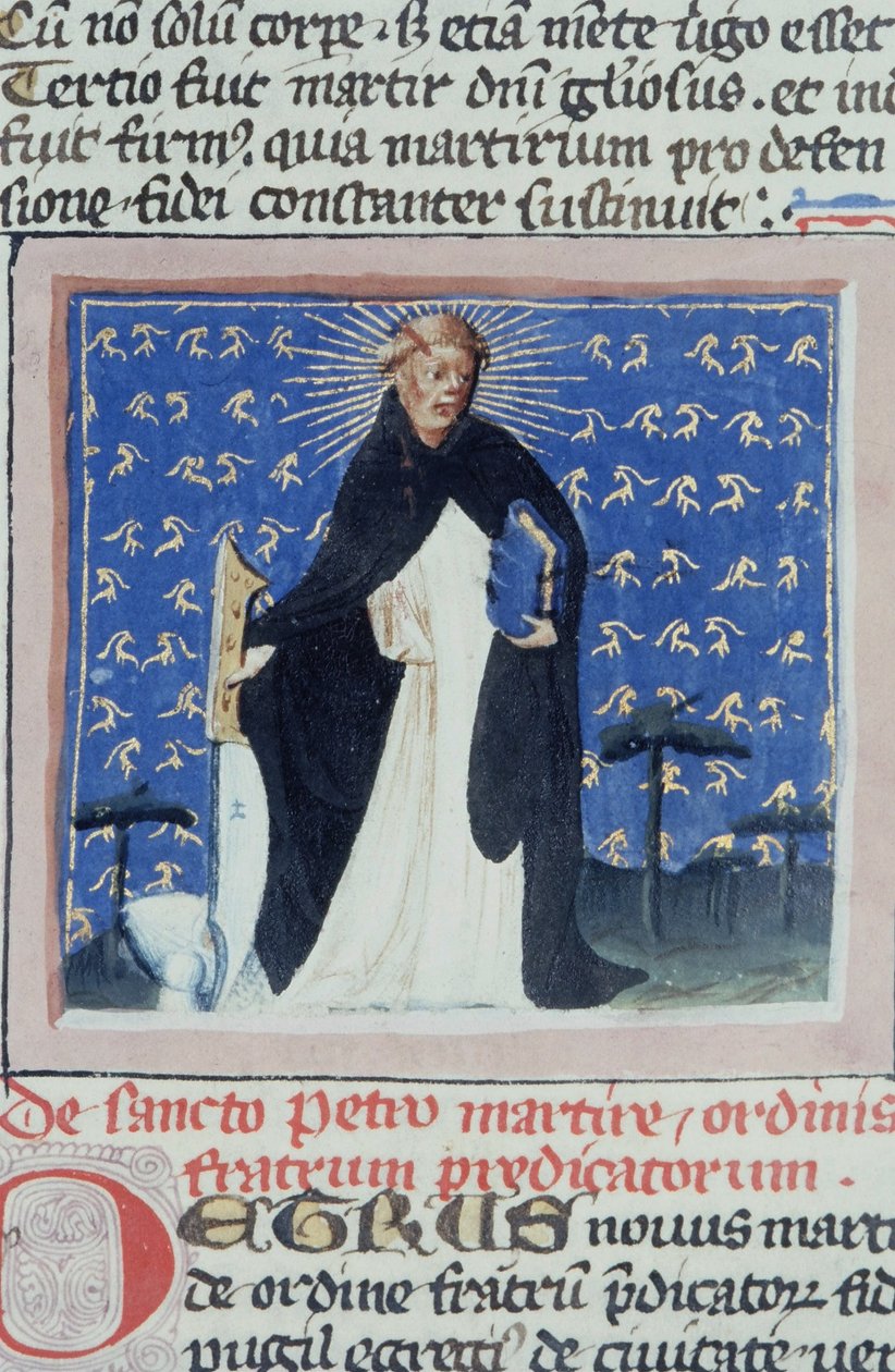 Paní Gen 1111 Page z Legenda Aurea, Bruggy, kolem 1400-10 od Flemish School