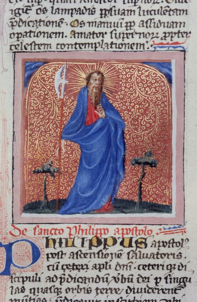 Paní Gen 1111 Page z Legenda Aurea, Bruggy, kolem 1400-10 od Flemish School