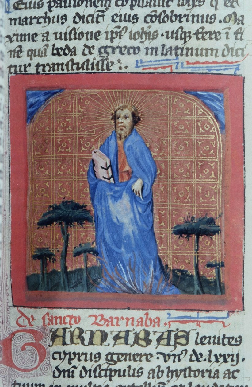 Paní Gen 1111 Page z Legenda Aurea, Bruggy, kolem 1400-10 od Flemish School