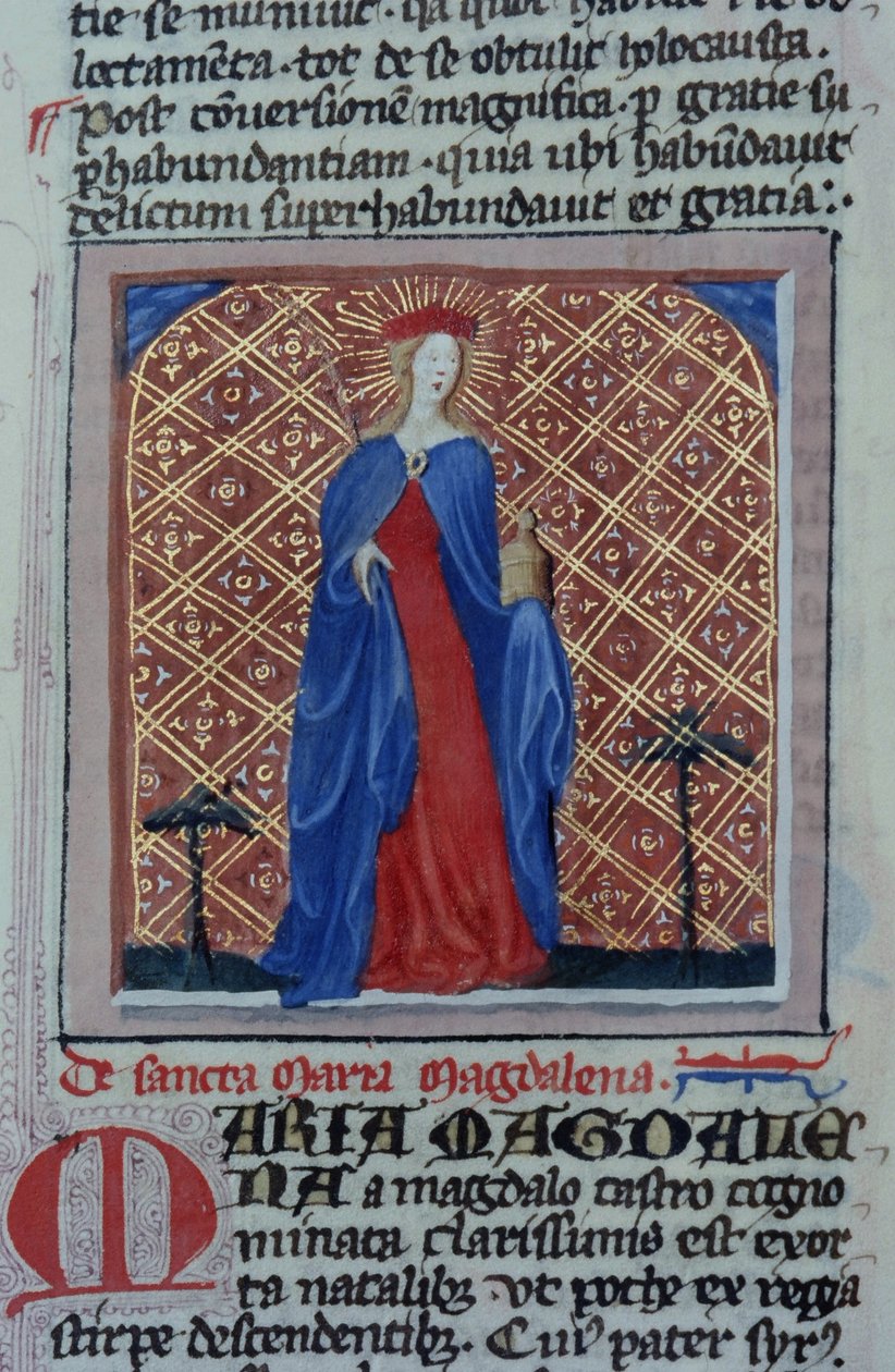Paní Gen 1111 Page z Legenda Aurea, Bruggy, kolem 1400-10 od Flemish School