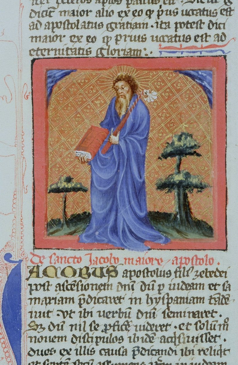 Paní Gen 1111 Page z Legenda Aurea, Bruggy, kolem 1400-10 od Flemish School