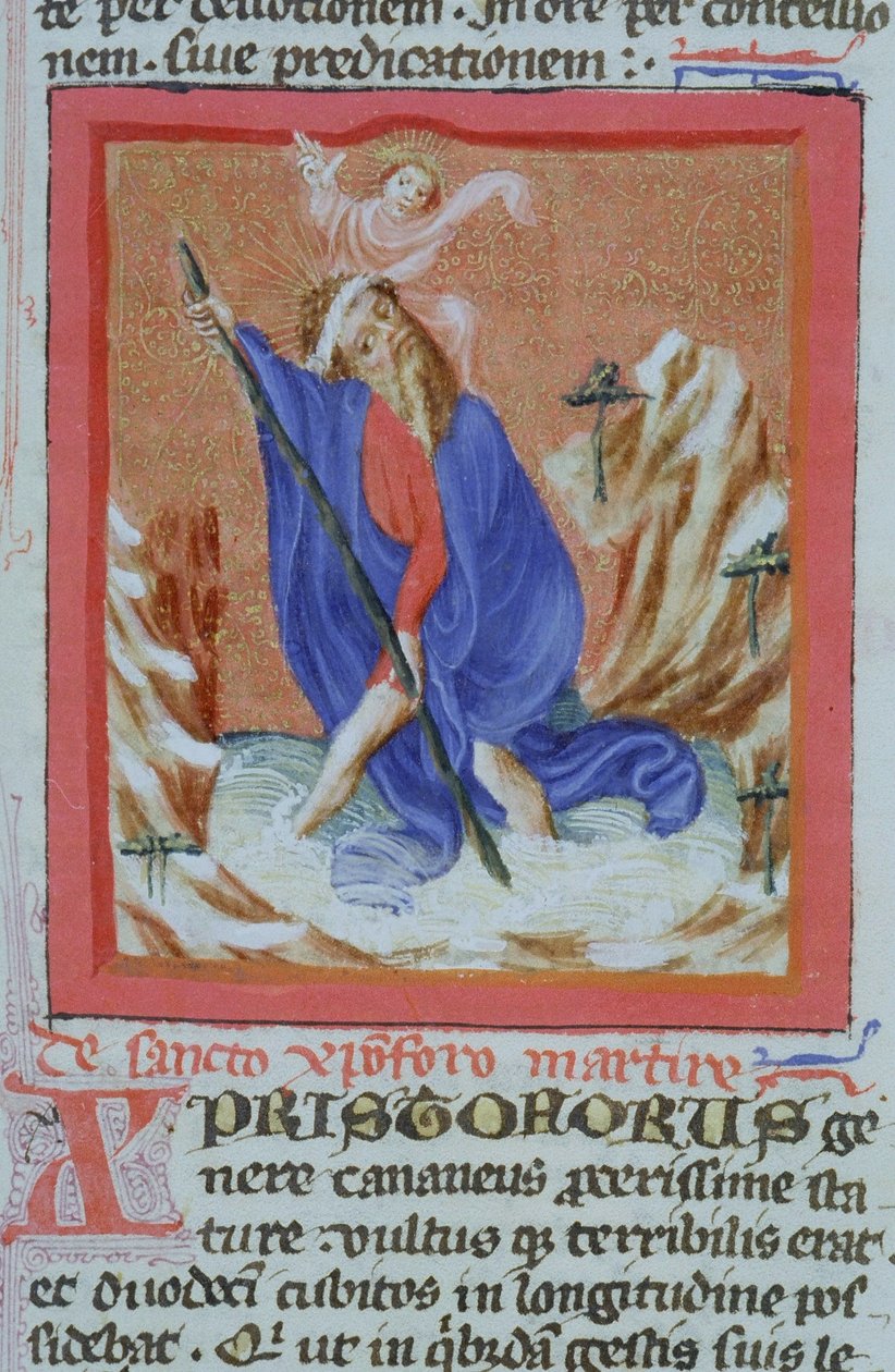 Paní Gen 1111 Page z Legenda Aurea, Bruggy, kolem 1400-10 od Flemish School
