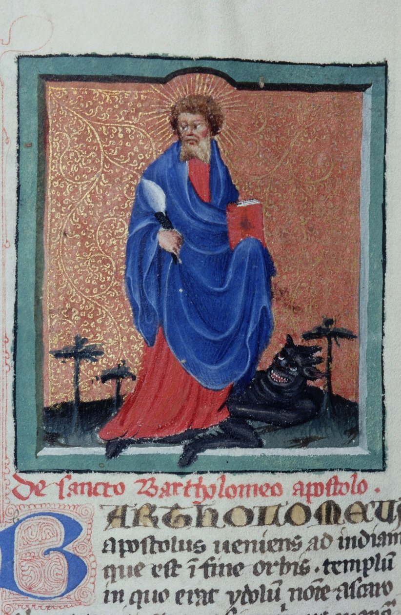Paní Gen 1111 Page z Legenda Aurea, Bruggy, kolem 1400-10 od Flemish School