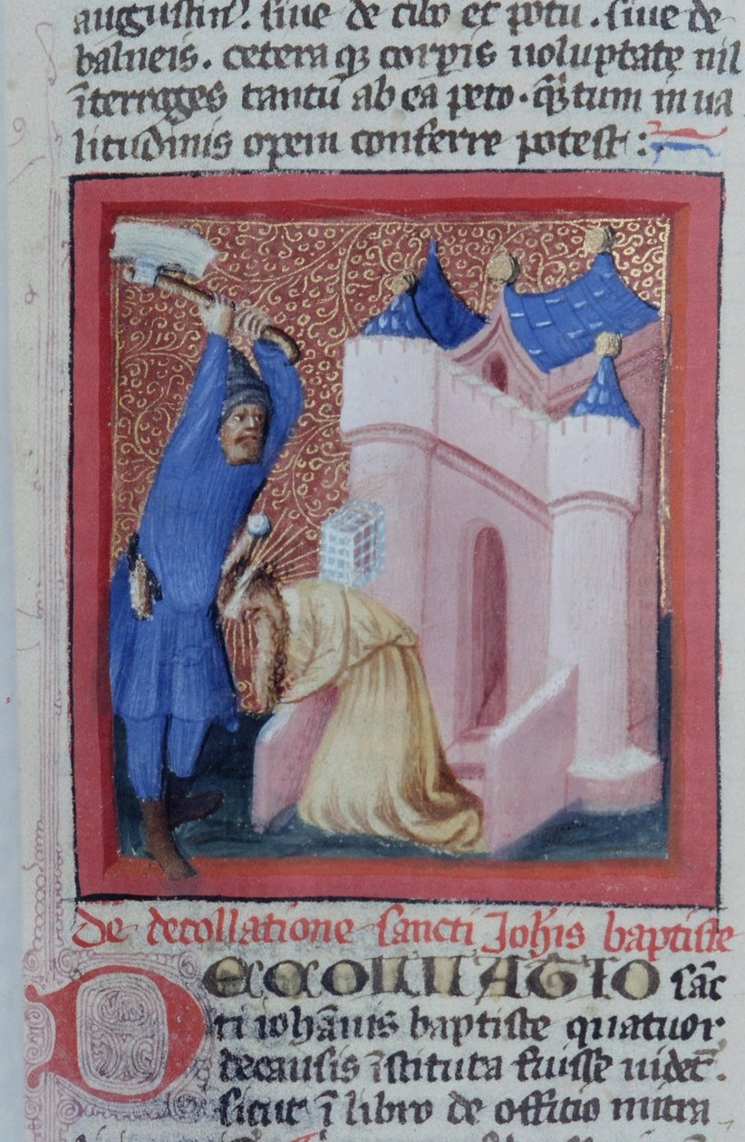 Paní Gen 1111 Page z Legenda Aurea, Bruggy, kolem 1400-10 od Flemish School