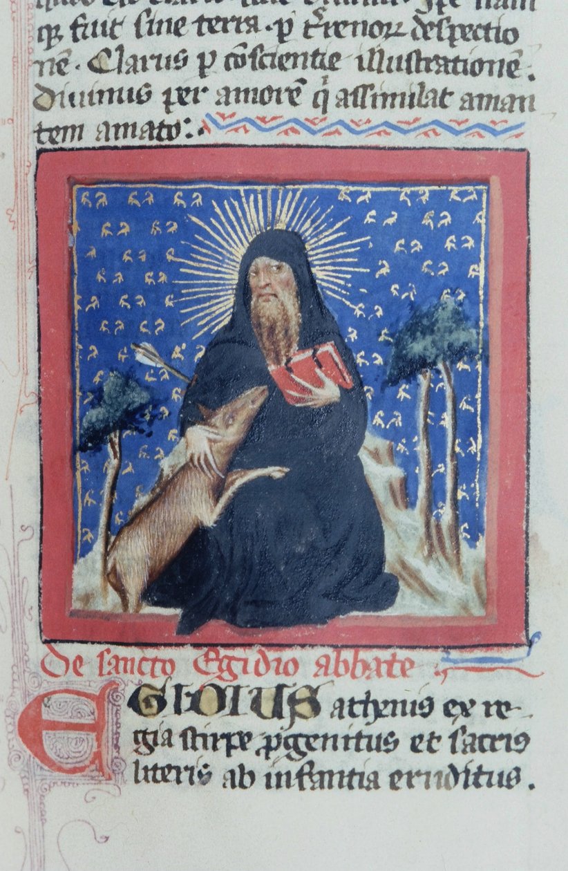 Paní Gen 1111 Page z Legenda Aurea, Bruggy, kolem 1400-10 od Flemish School