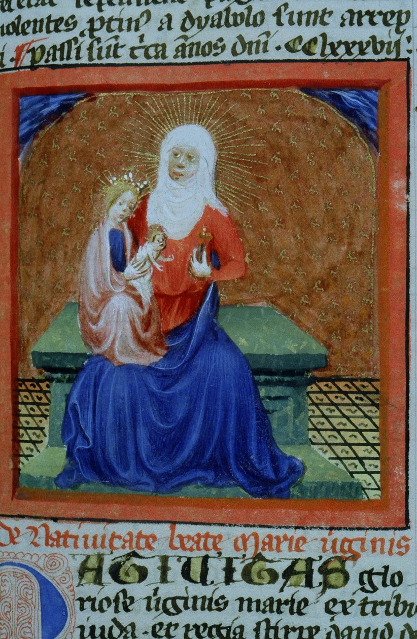 Paní Gen 1111 Page z Legenda Aurea, Bruggy, kolem 1400-10 od Flemish School