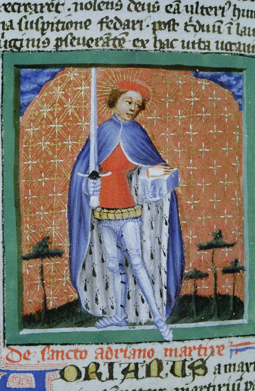 Paní Gen 1111 Page z Legenda Aurea, Bruggy, kolem 1400-10 od Flemish School