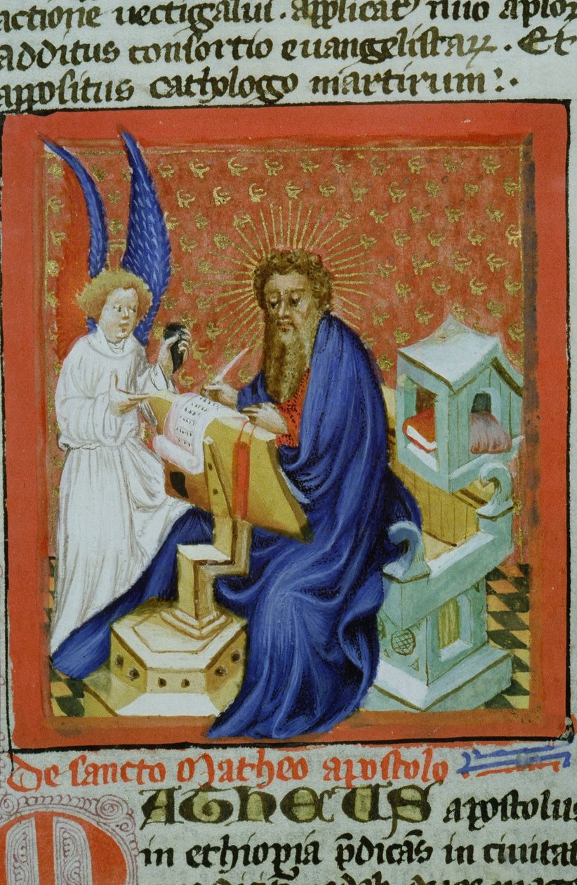 Paní Gen 1111 Page z Legenda Aurea, Bruggy, kolem 1400-10 od Flemish School