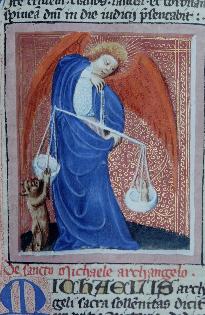 Paní Gen 1111 Page z Legenda Aurea, Bruggy, kolem 1400-10 od Flemish School