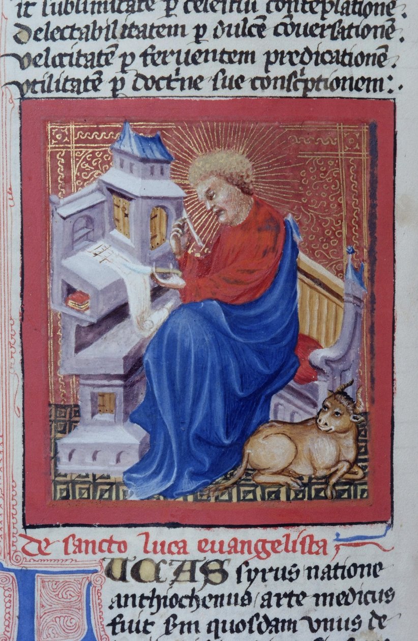 Paní Gen 1111 Page z Legenda Aurea, Bruggy, kolem 1400-10 od Flemish School