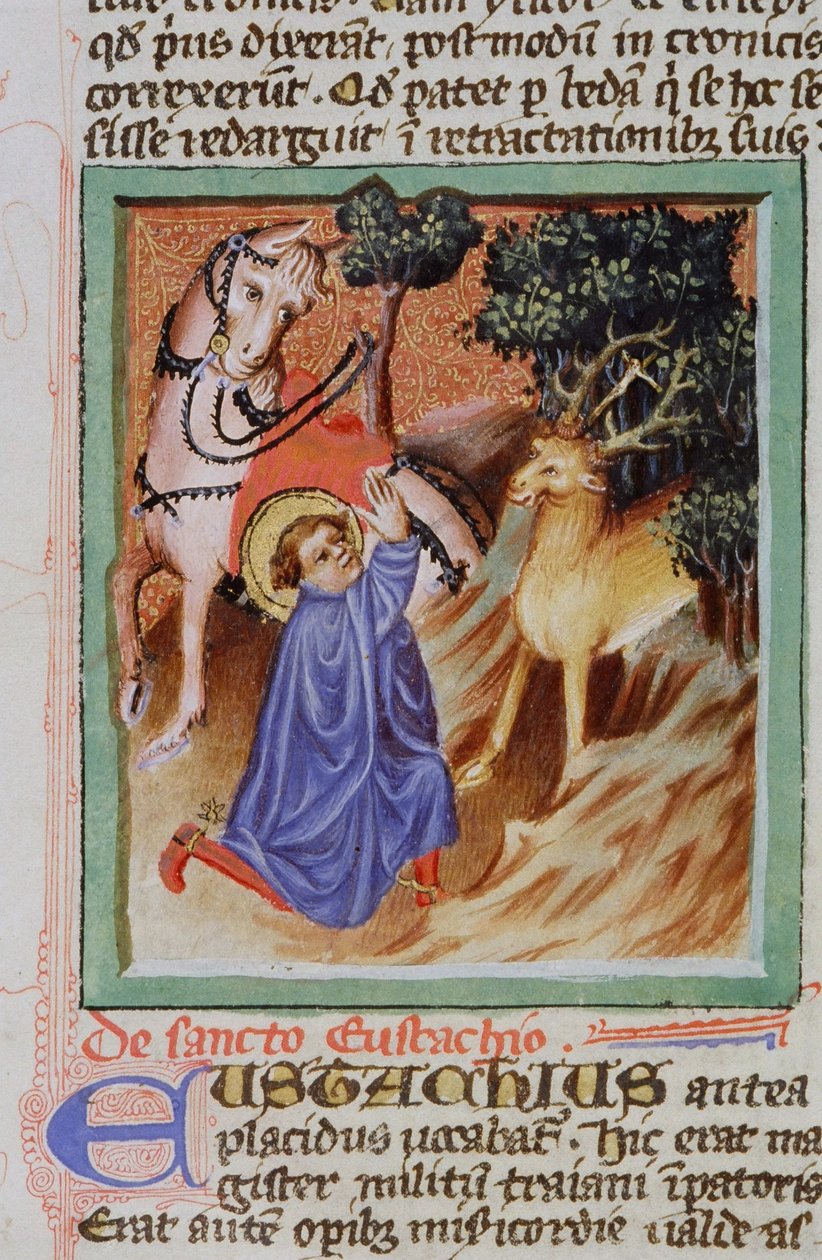 Paní Gen 1111 Page z Legenda Aurea, Bruggy, kolem 1400-10 od Flemish School