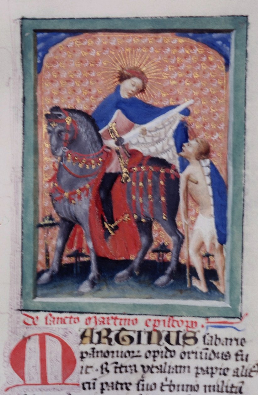 Paní Gen 1111 Page z Legenda Aurea, Bruggy, kolem 1400-10 od Flemish School