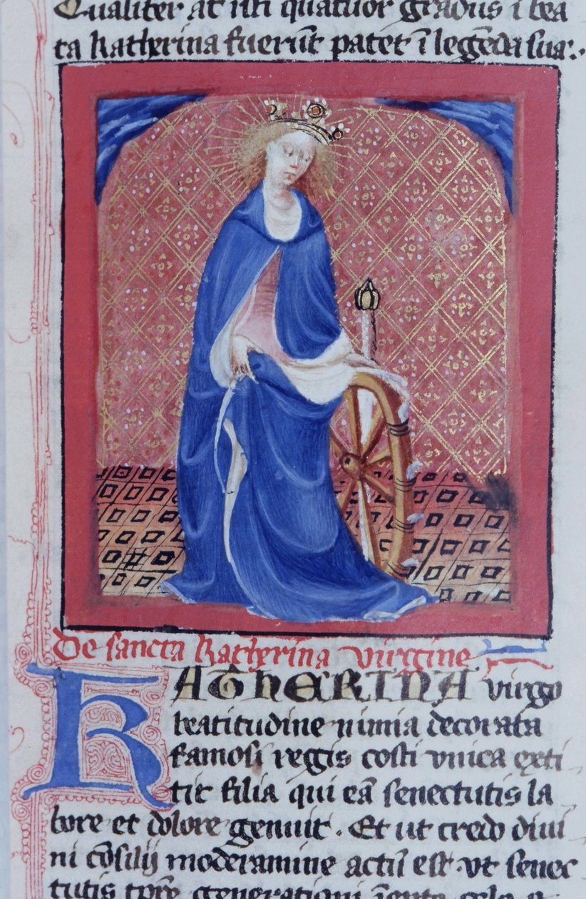 Paní Gen 1111 Page z Legenda Aurea, Bruggy, kolem 1400-10 od Flemish School