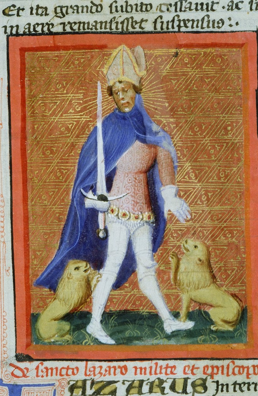 Ms Gen 1111 Stránka z Legendy Aurea, Bruggy, asi 1400-10 od Flemish School