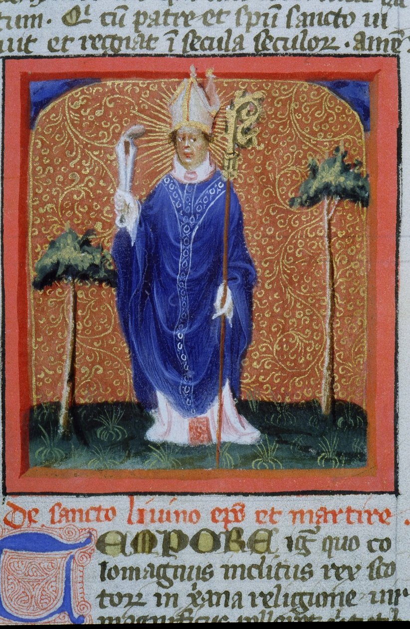 Paní Gen 1111 Page z Legenda Aurea, Bruggy, kolem 1400-10 od Flemish School