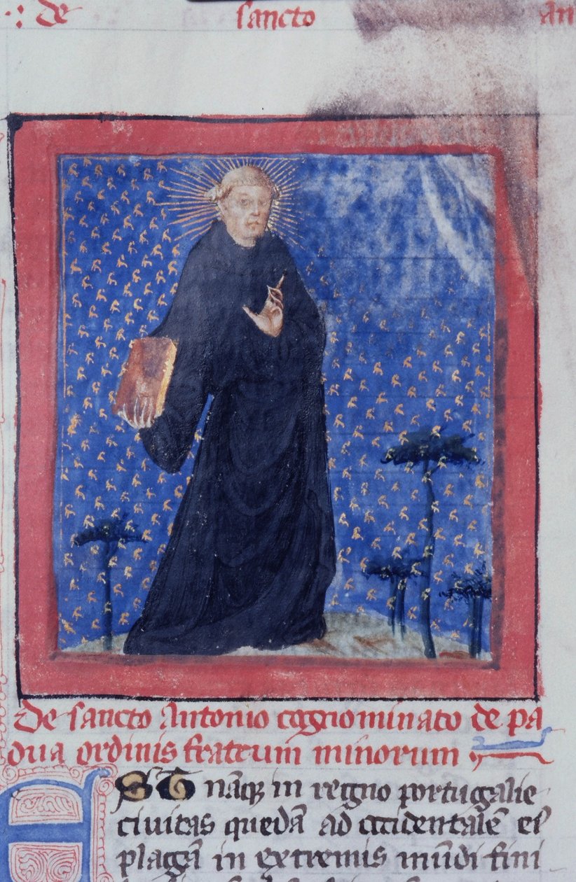 Paní Gen 1111 Page z Legenda Aurea, Bruggy, kolem 1400-10 od Flemish School