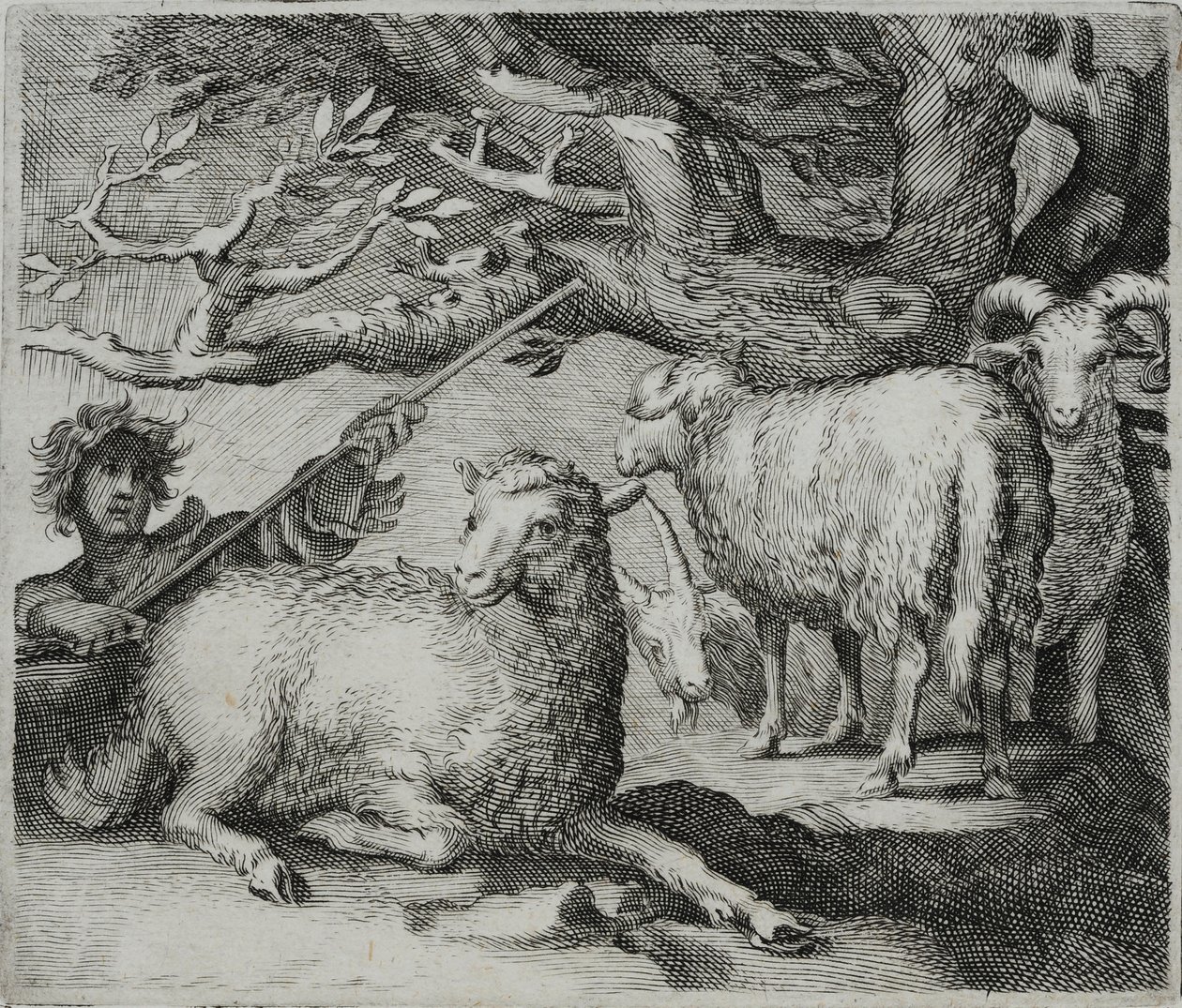 Starý mistr rytina od Flemish School