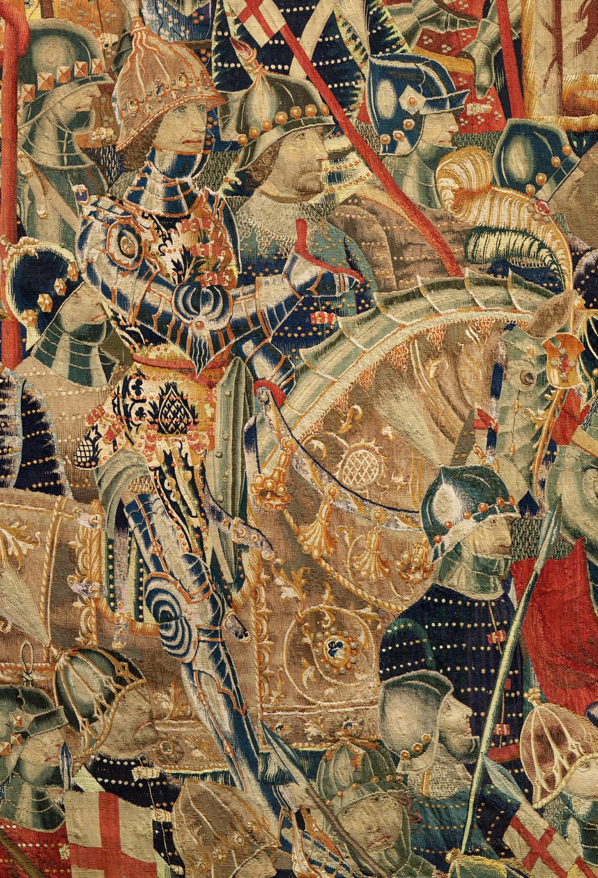 Farní muzeum tapisérií (Parish Museum of Pastrana Tapestries). Vlámský gobelín. Obklíčení Asilah (Obležení Asilah, De omsingeling van Arzila). Seriál Dobytí portugalského krále Alfonse I. Tournai. od Flemish School