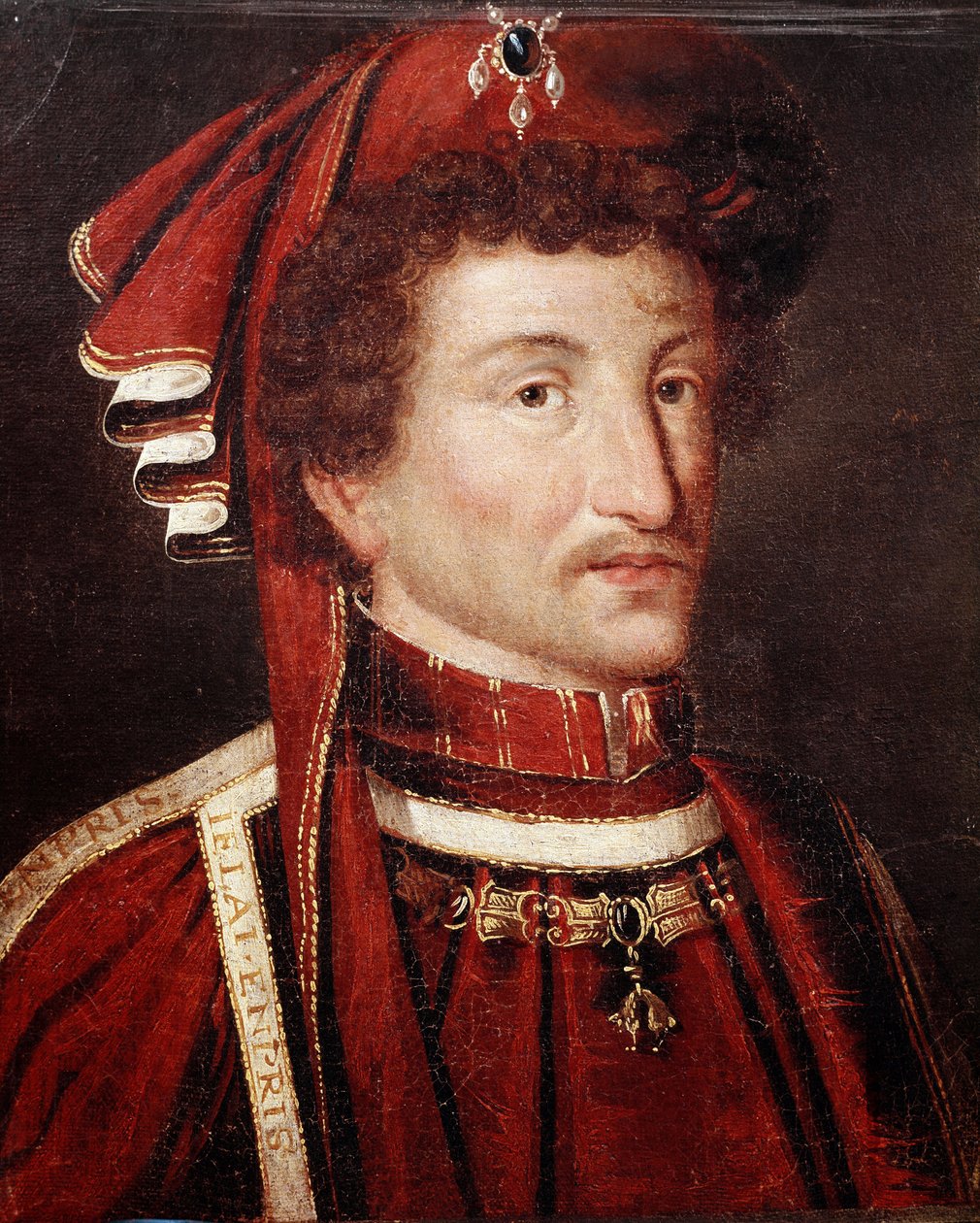 Portrét Karla Smělého, vévody z Burgundska (malba od Flemish School
