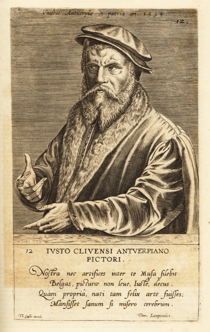 Portrét Joose van Cleve, vlámského malíře působícího v Antverpách, cca 1485-1540 od Flemish School