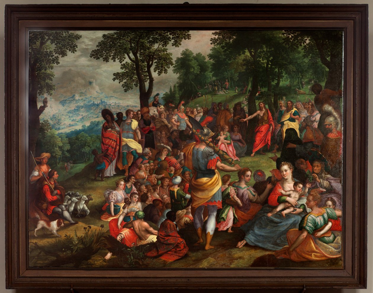 Janovo kázání na poušti od Flemish School