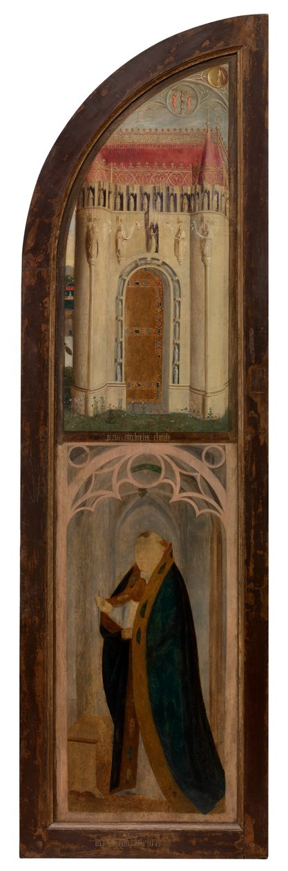 Pravý panel Madonna a Petrus Wijts (olej na panelu) od Flemish School