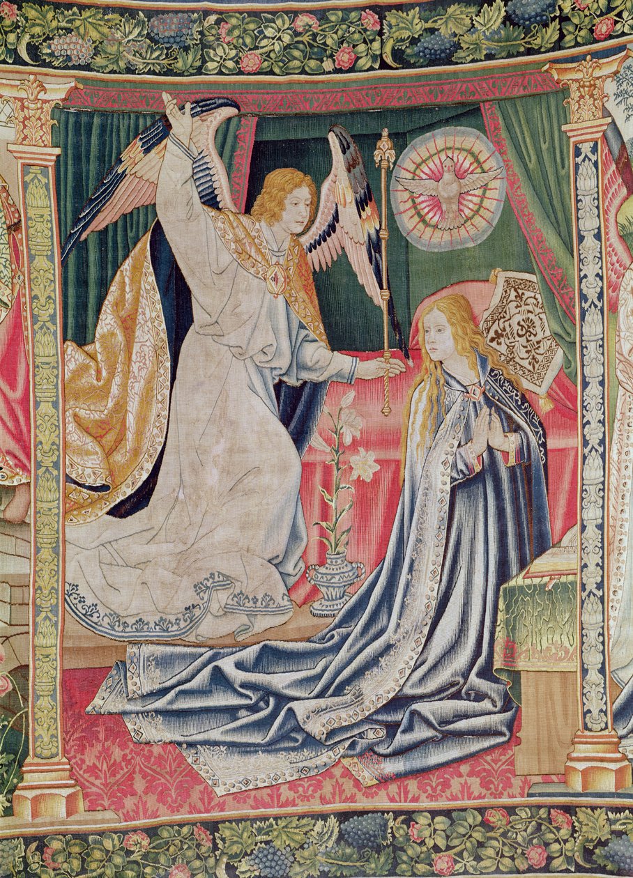 The Annunciation, Brussels Workshop, c.1510 od Flemish School