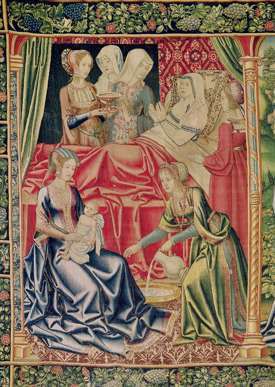 Narození Panny Marie, Brusel Workshop, c.1510 od Flemish School
