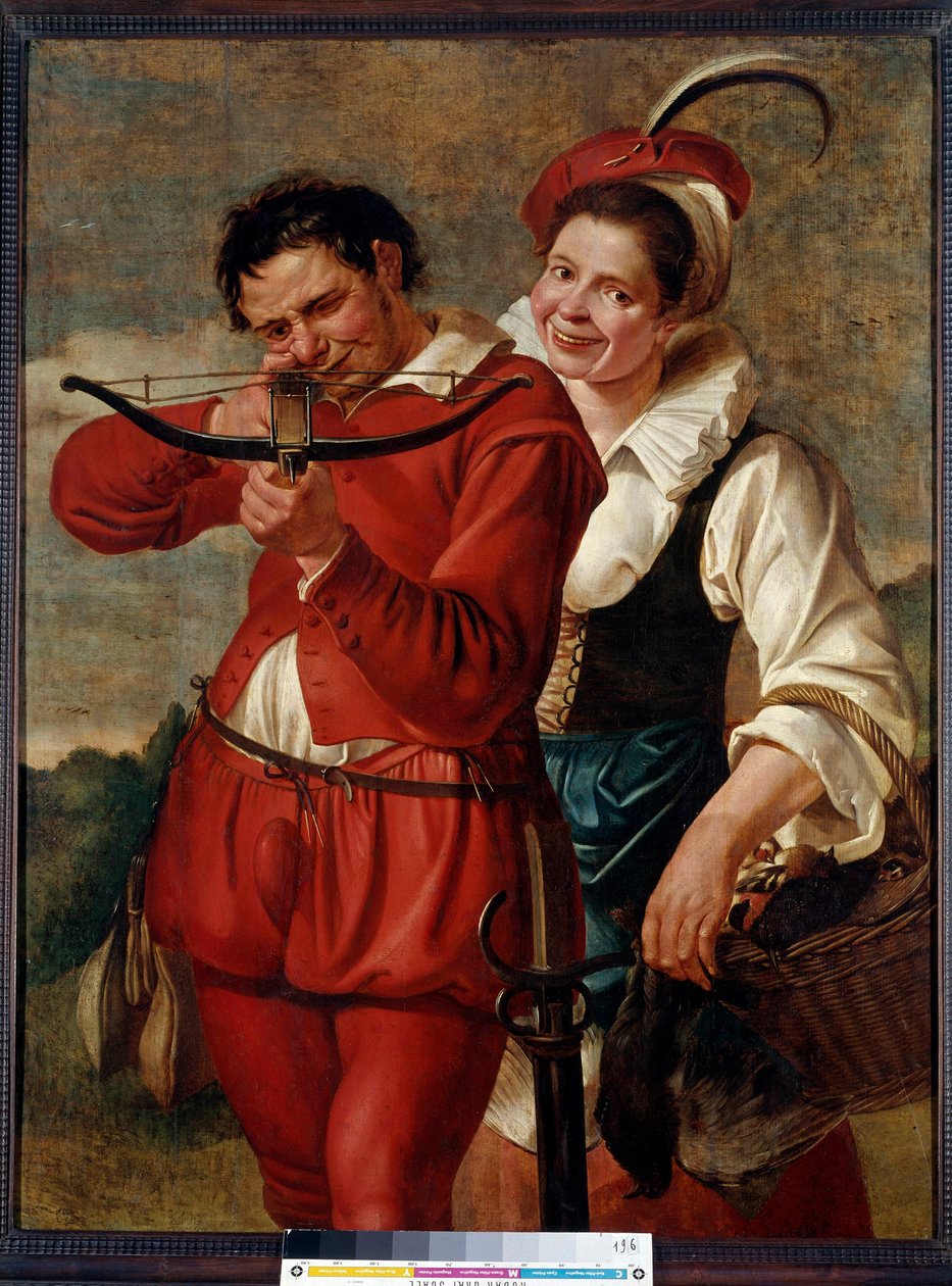 Obraz Kuše a jeho žena od mistra De Harlema (Frans Hals?) (po roce 1610). 17. století. Praha, Národní galerie od Flemish School
