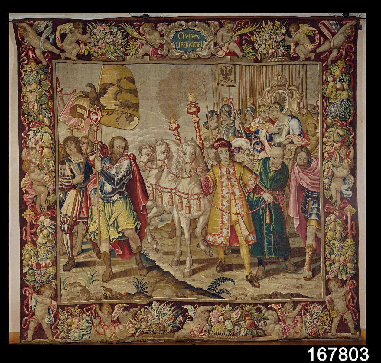 Triumf Karla V. (1500-58) z Tapisérie Charlese Quinta, kolem 1630-40 od Flemish School