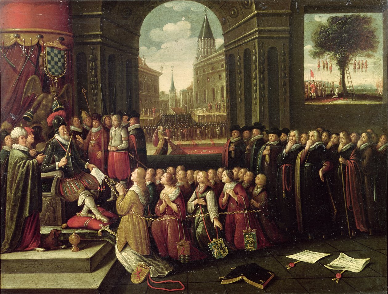Tyranie vévody z Alby (olej na plátně) od Flemish School