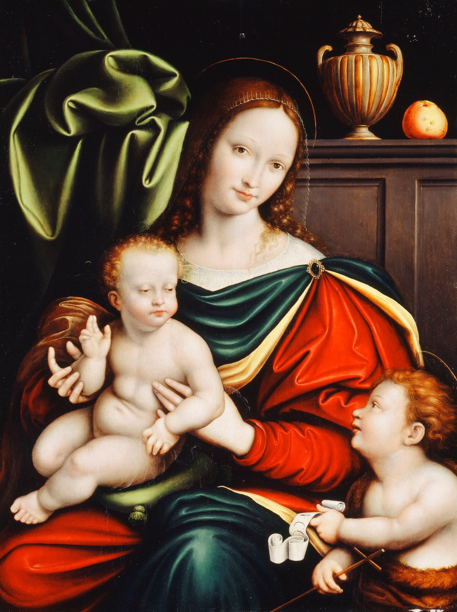 Panna a dítě, od Flemish School