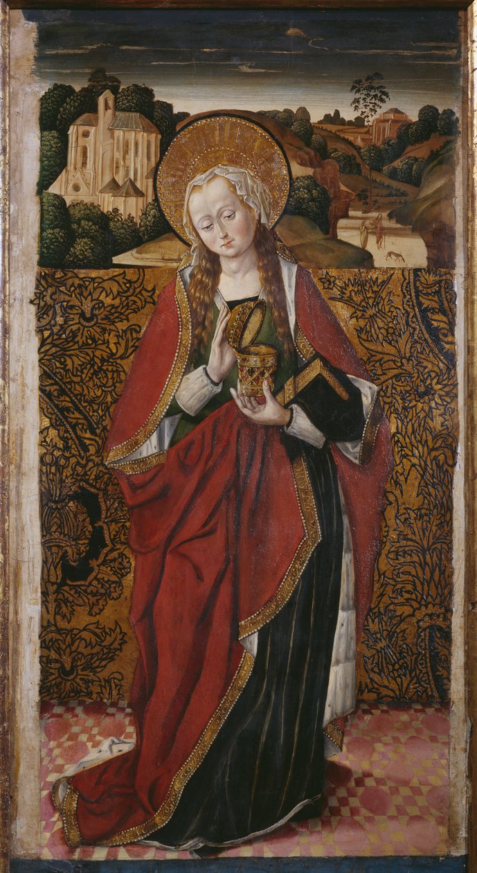 Triptych, sv. Máří Magdalena, pravý panel (viz také 345909, 345910) od Flemish School