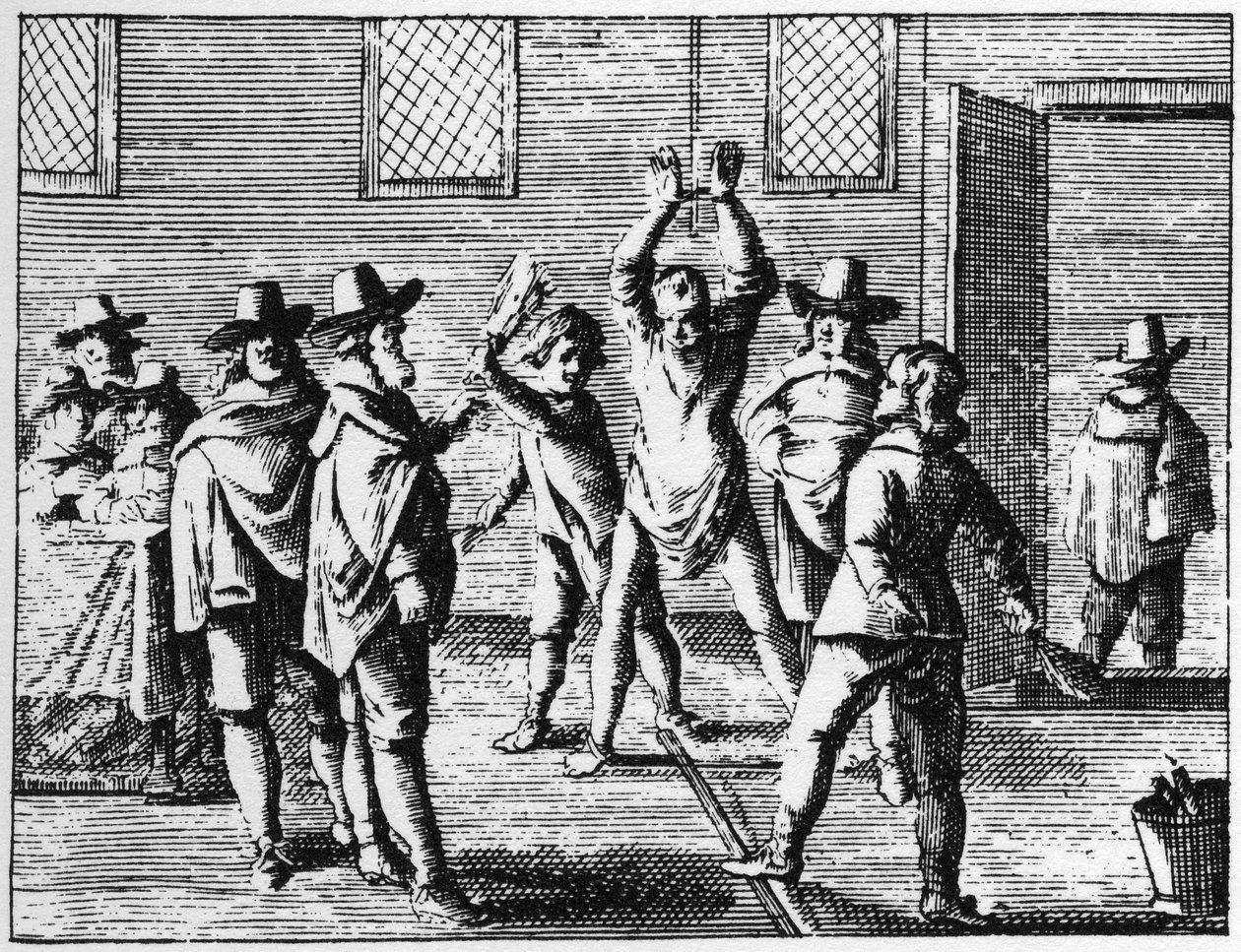 Wizard Bičování dětmi - rytina z roku 1725 v "" La Sorcellerie demasquee "" (