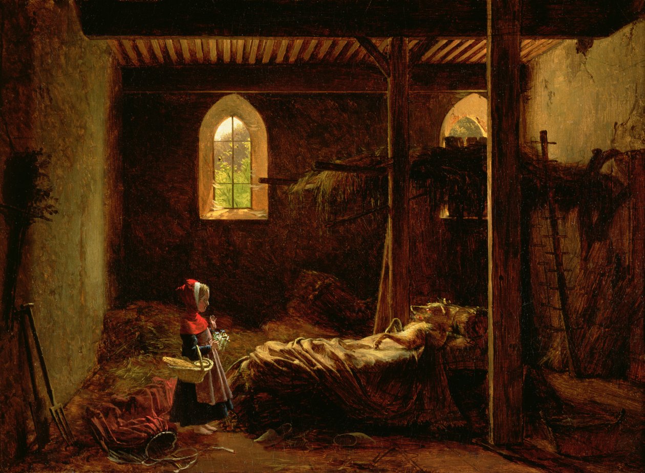Červená karkulka, kolem roku 1820 od Fleury François Richard
