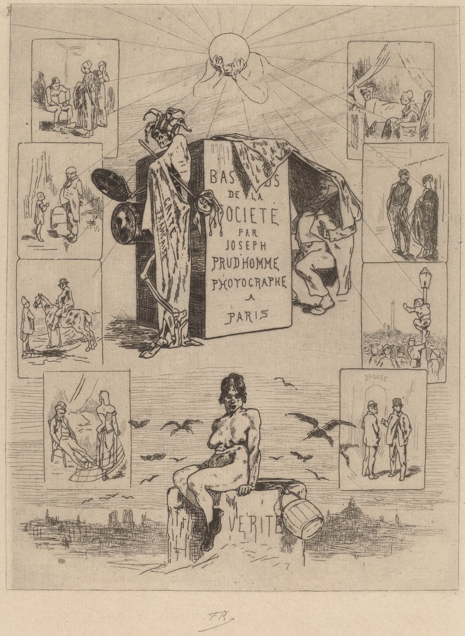 Frontispiece: The Dregs of Society (Les bas-fonds de la societe) od Félicien Rops