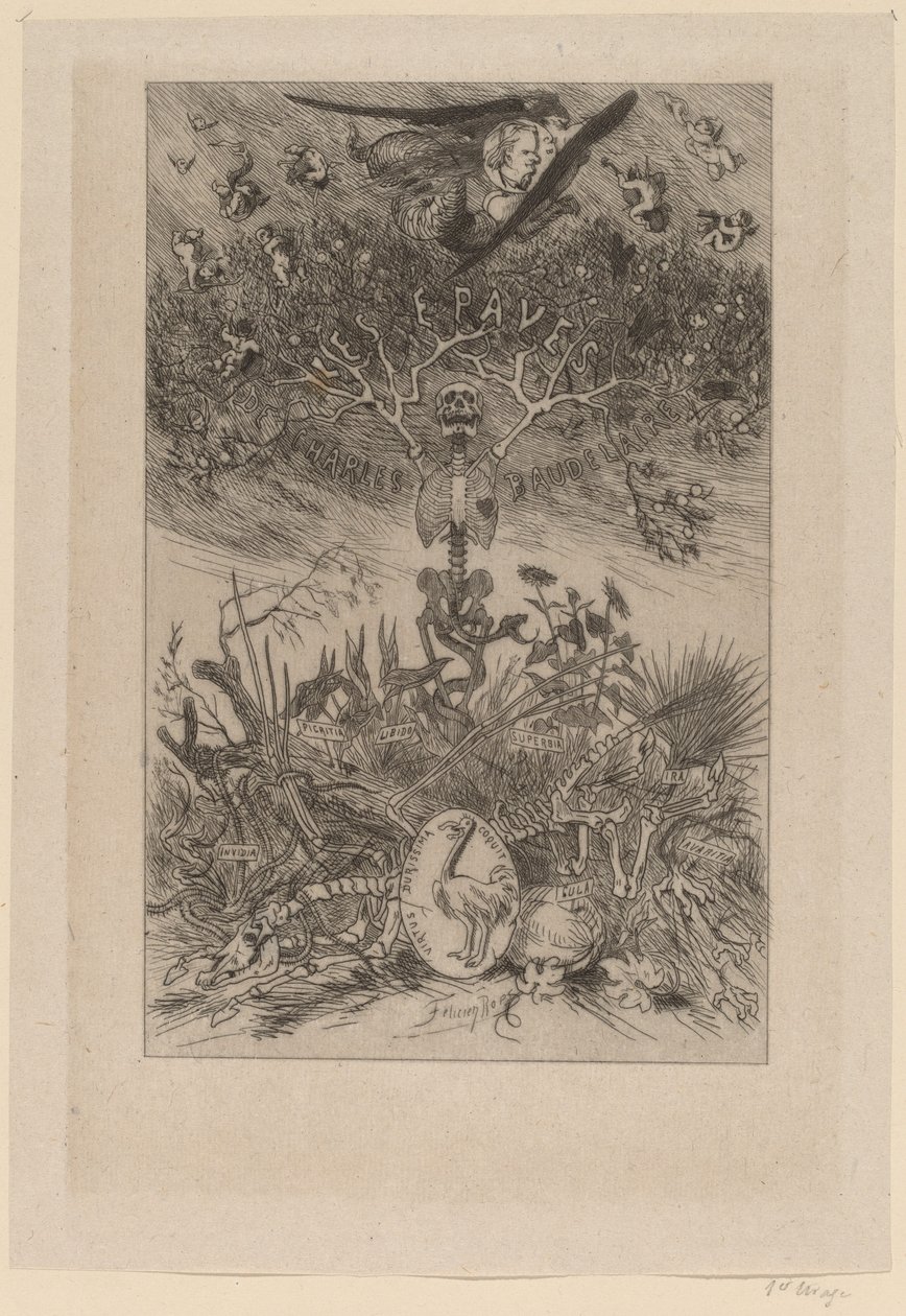 Frontispiece: The Waifs (Les Epaves) od Félicien Rops