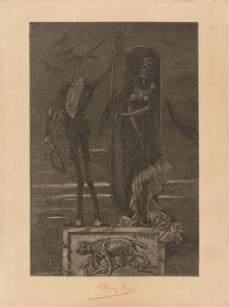 Nejvyšší neřest: Frontispis od Félicien Rops