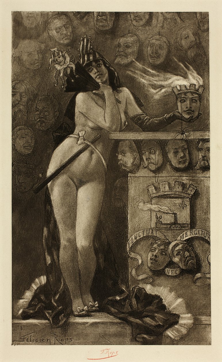 Moderní masky od Félicien Rops