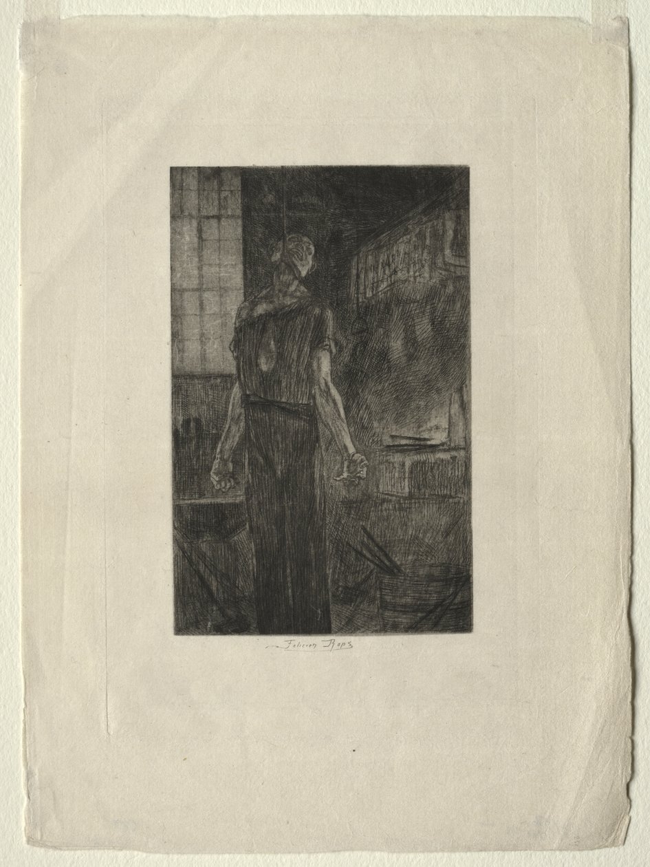 Oběšení Levallois-Perret od Félicien Rops