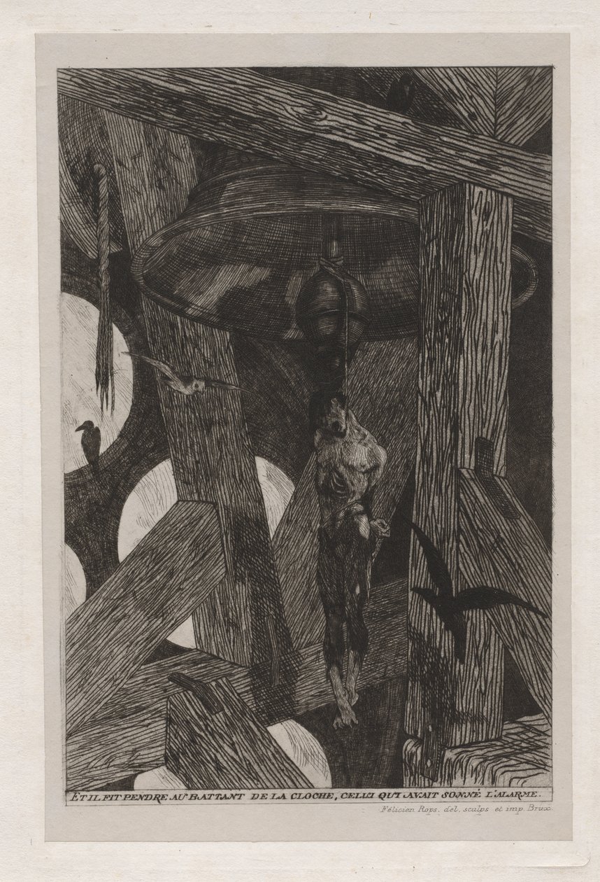 The Legend and Adventures of Ulenspiegel and Lamme Goedzak: The Hanged Man..., 1867. od Félicien Rops