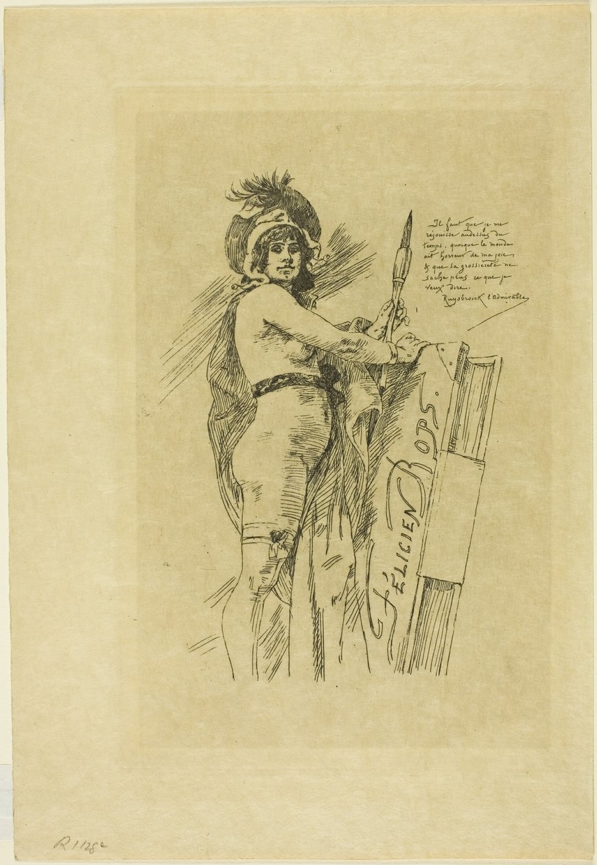 Múza Féliciena Ropse od Félicien Rops