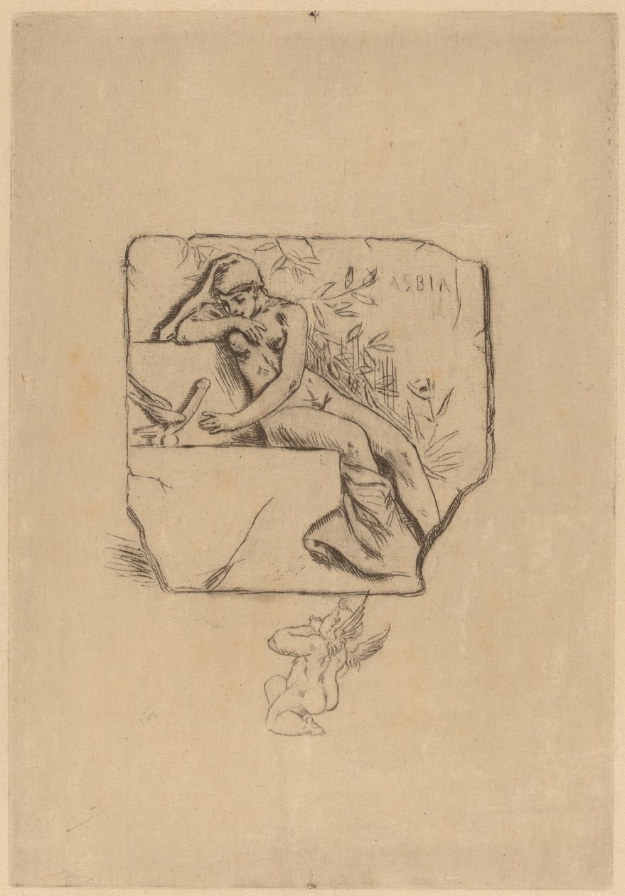 Vrabec z Lesbie od Félicien Rops
