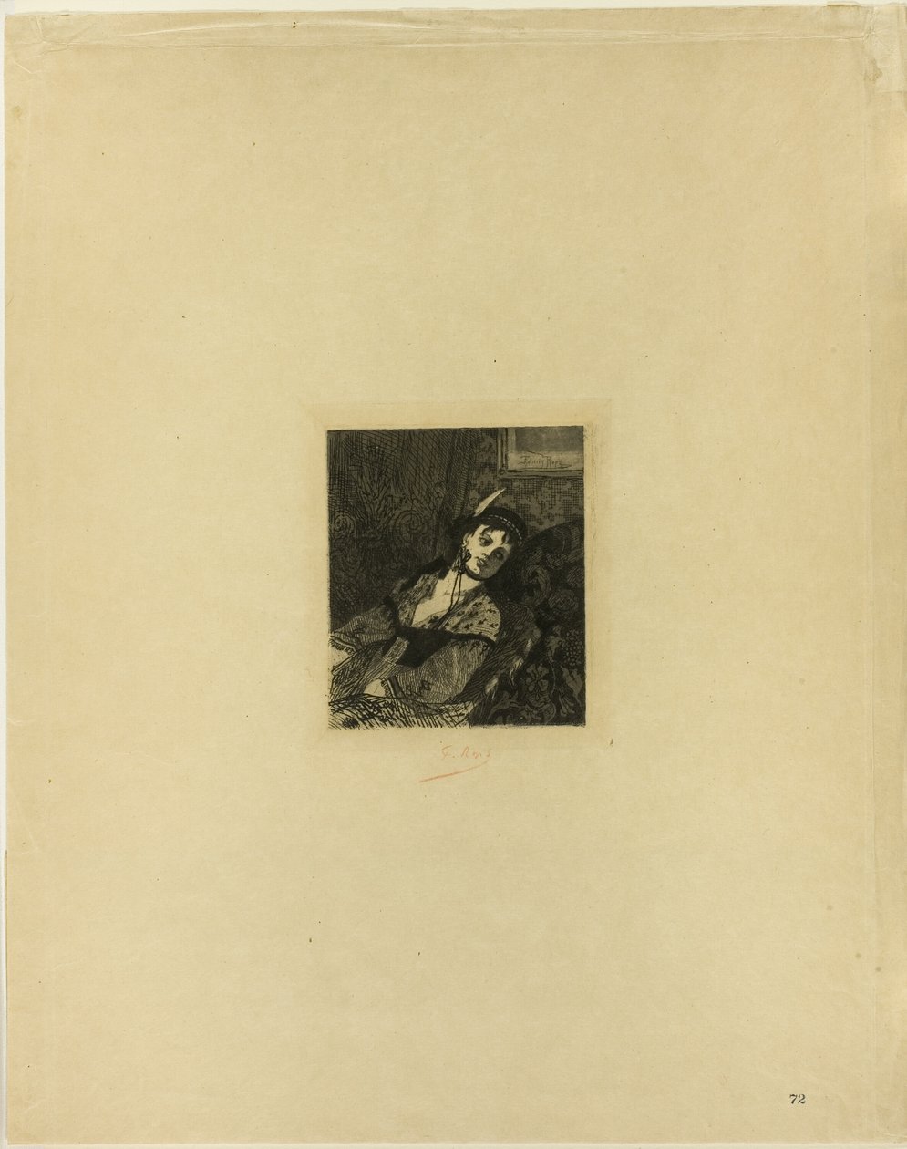 Žena se skotským kloboukem od Félicien Rops