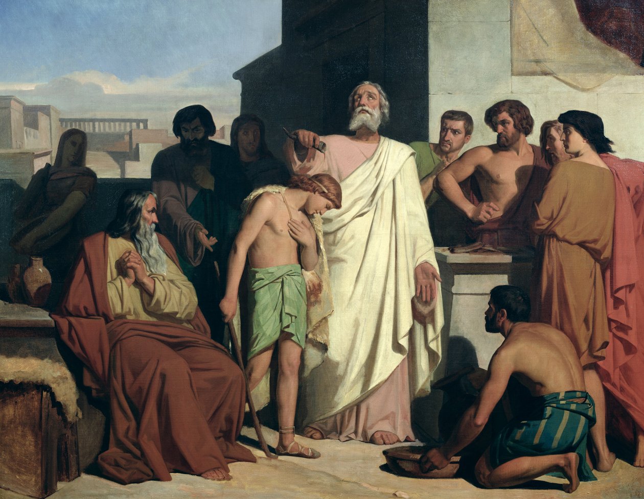 Pomazání Davida od Samuela, 1842 od Félix Joseph Barrias