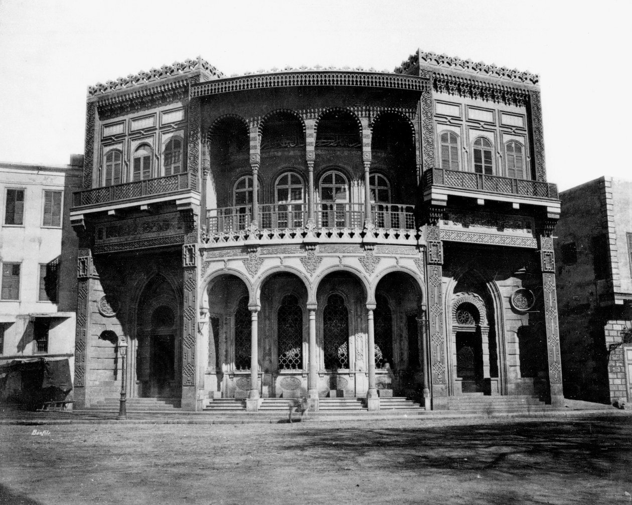 Fountain of the Valid One, Káhira, Egypt, 1878 od Félix Bonfils