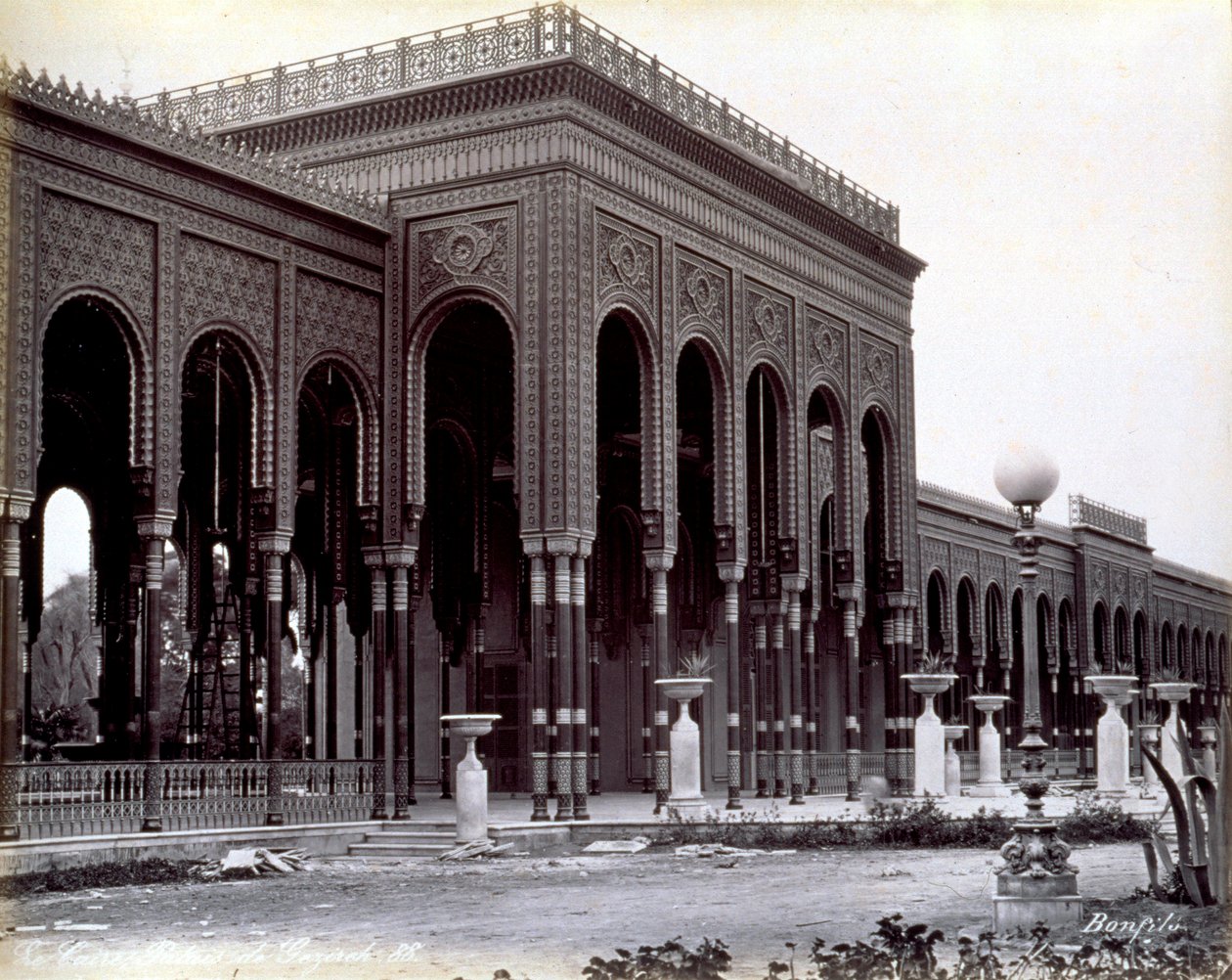 Palác Gazirah v Káhiře od Félix Bonfils