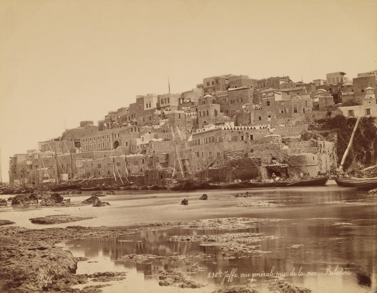 Jaffa, celkový pohled od moře - Palestina od Félix Bonfils