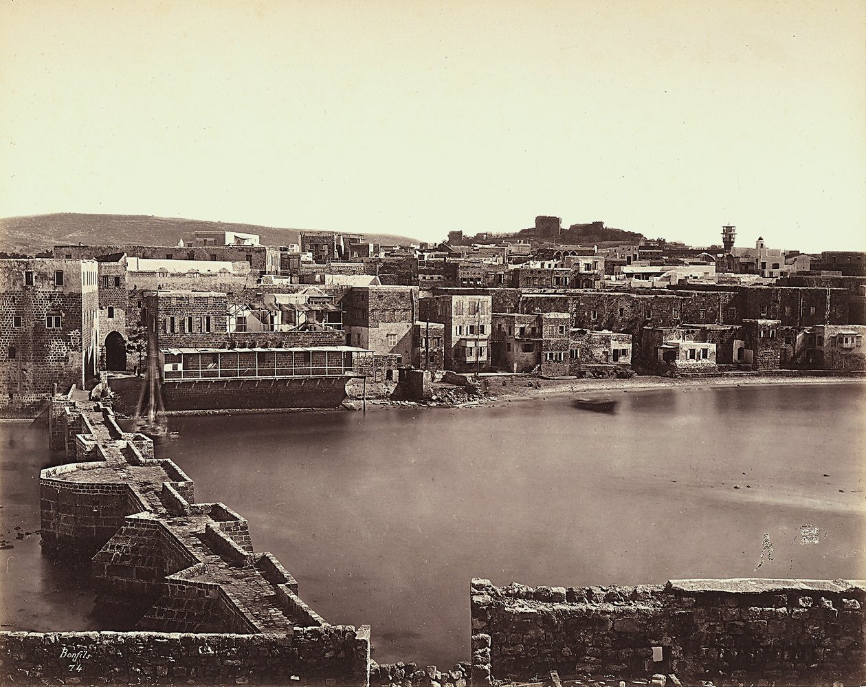 Panoramatický pohled na město v Izraeli od Félix Bonfils